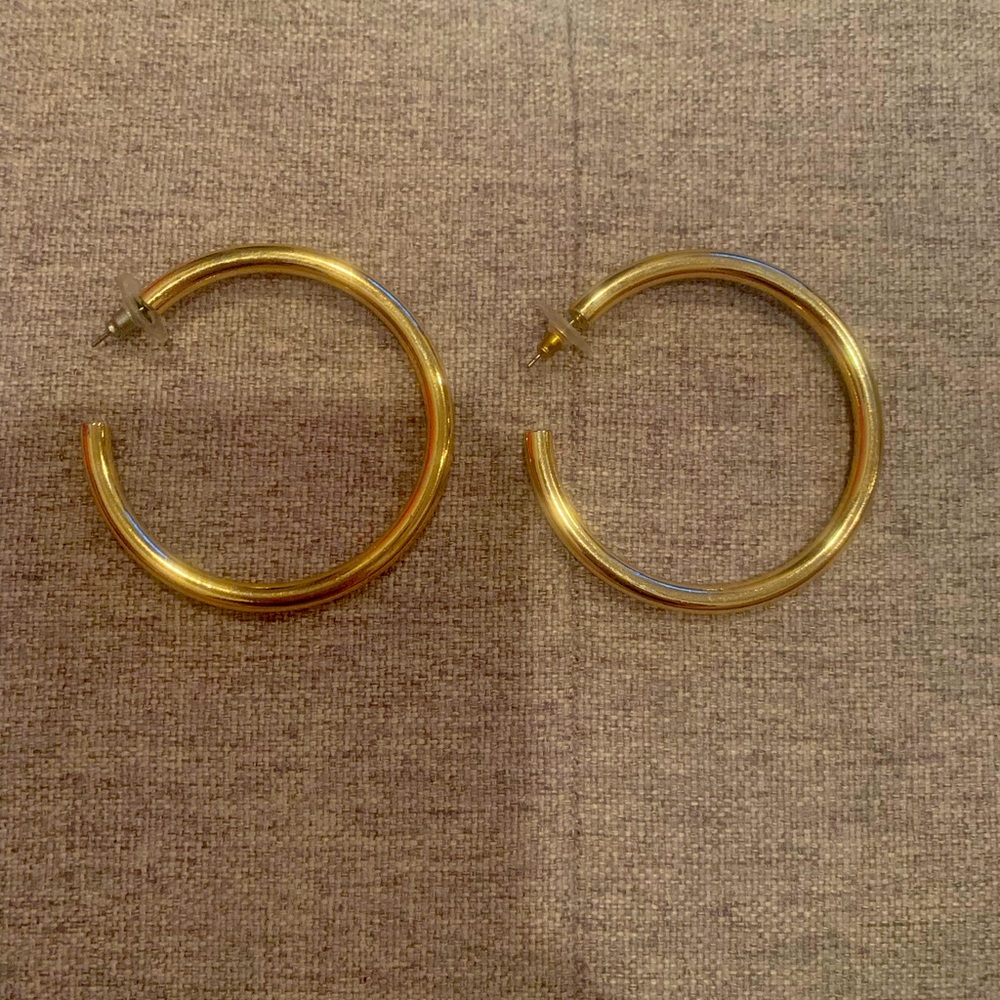 Gold ZARA hoop earrings